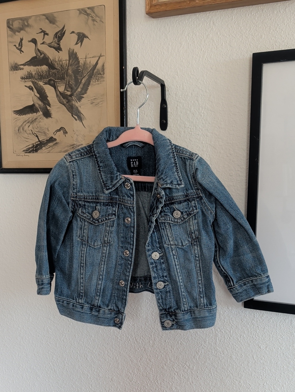 Baby GAP Kids Medium Blue Denim Jacket with Button Front